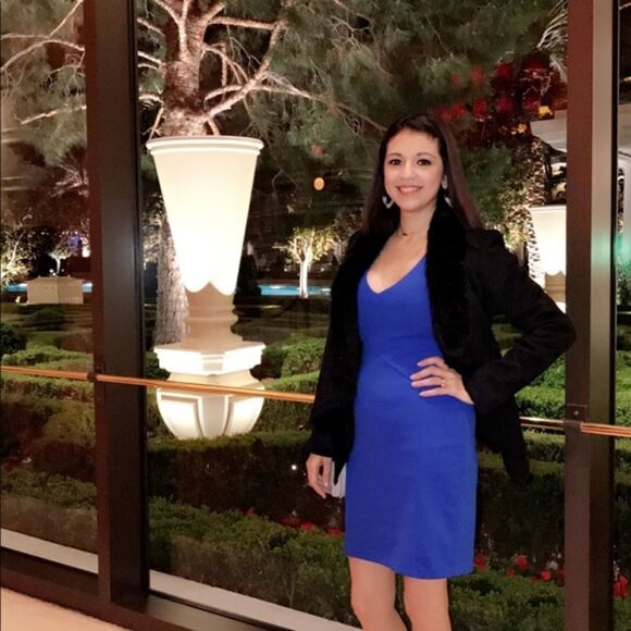 Express - mini Royal Blue dress - Picture 7 of 7